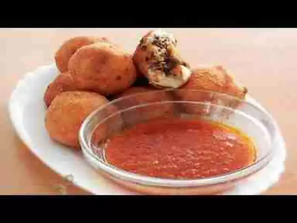 Video: Meat Stuffed Potato (yam) Balls